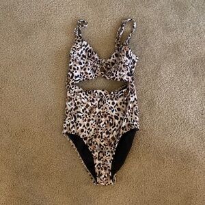 Leopard Swimsuit Time and Tru